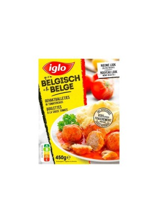 Iglo à la belge boulettes sauce à la tomate 450 gr