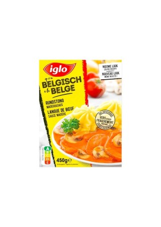 Iglo à la belge langue de boeuf sauce madère 450 gr