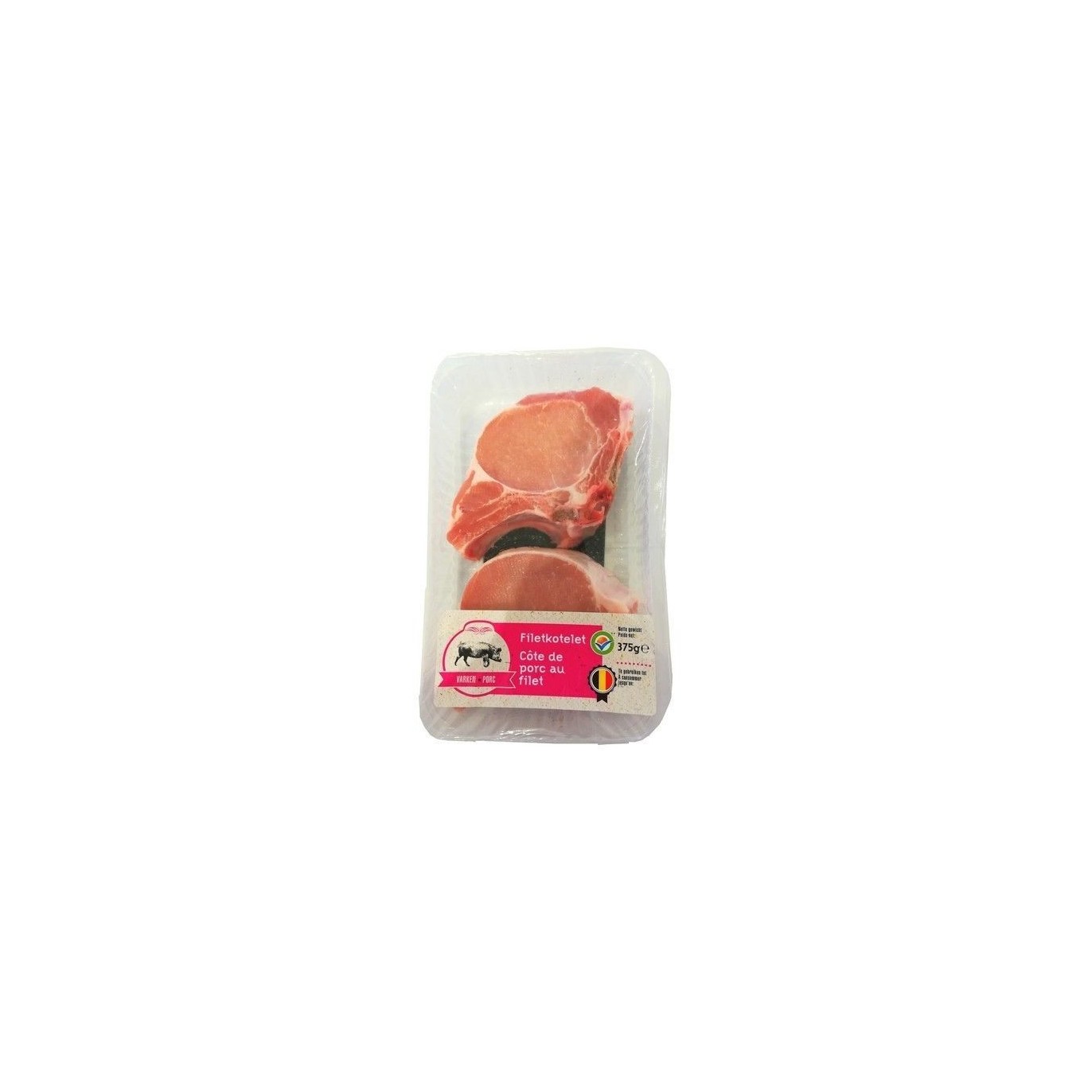 L - Côte de porc au Filet 375 gr chockies boucherie