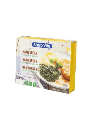 A - Bistro Vite hamburger purée et épinards 500 gr
