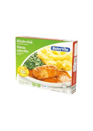 A - Bistro Vite oiseau sans tête (paupiettes) épinards purée 500 gr