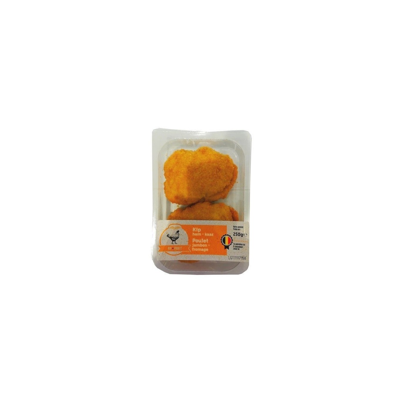 L - Escalope de poulet jambon fromage 250 gr chockies