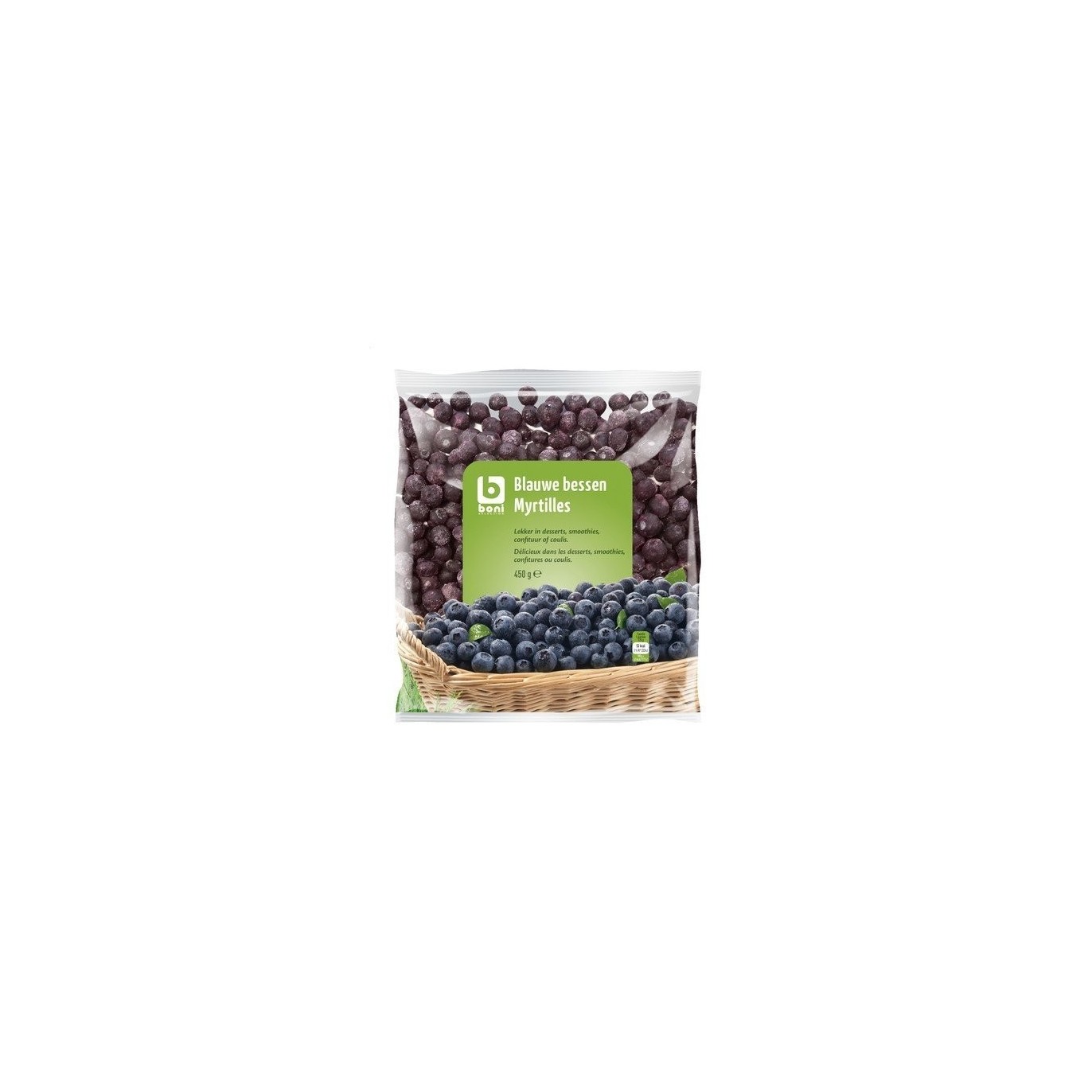 BONI SELECTION myrtilles surgelées 450gr BELFREEZE