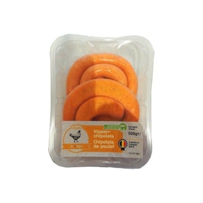 L - Chipolata de poulet 500 gr chockies boucherie belge