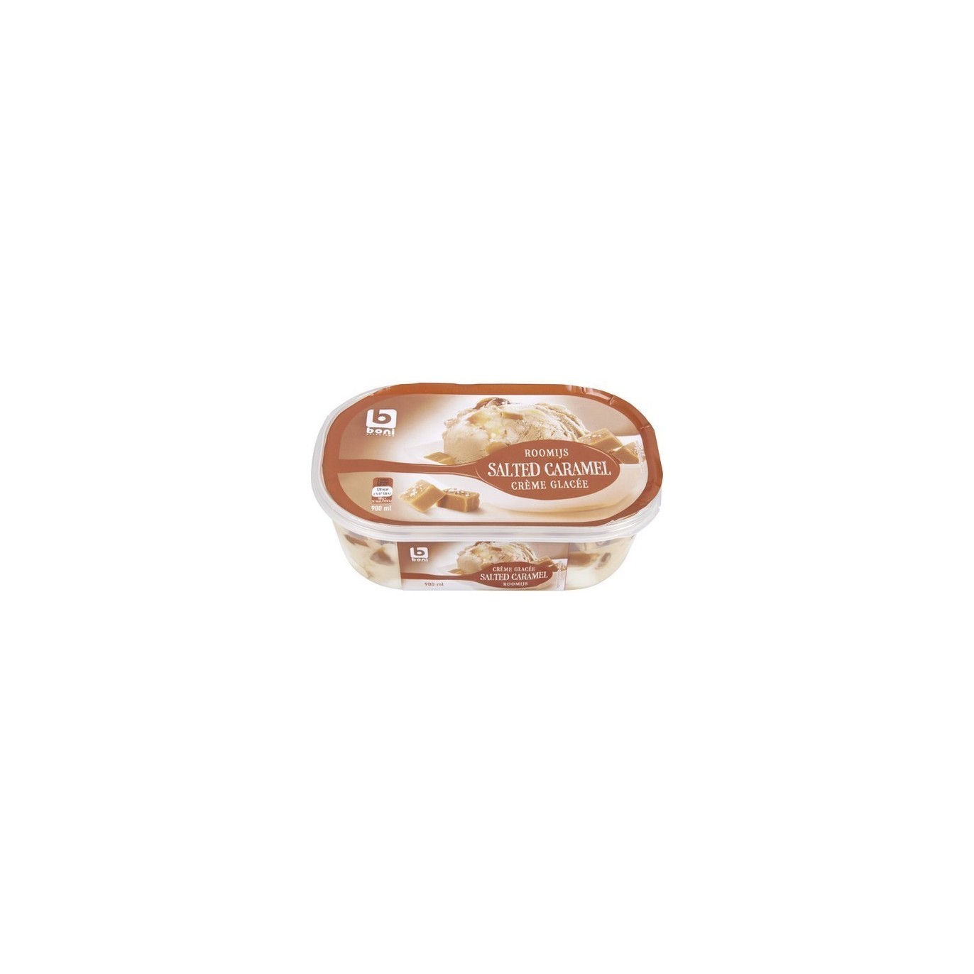 BONI SELECTION glace caramel salé 900 ml - BELFREEZE