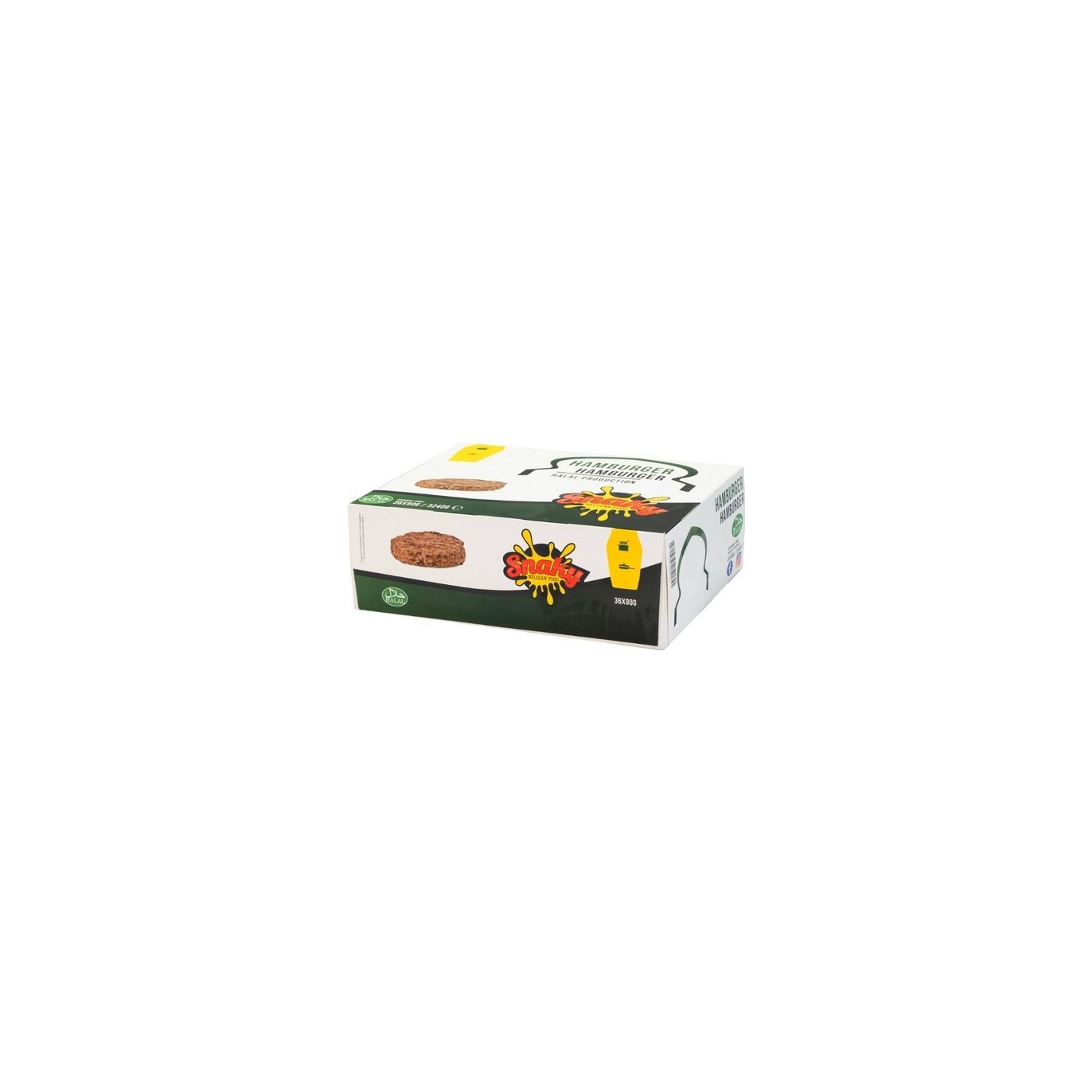 XX - Snaky HALAL hamburger 36x 90 gr