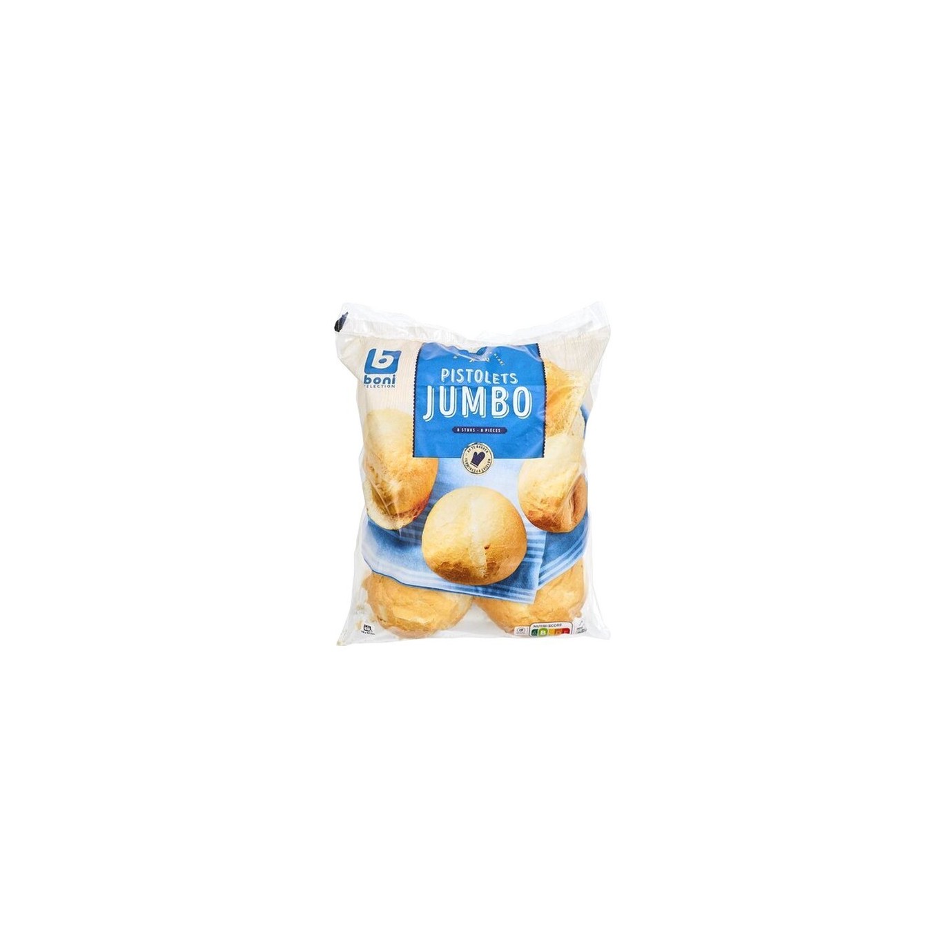 Boni Selection pistolet jumbo nature pré-cuit 8x 90 gr