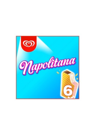 Napolitana crème glacée chocolat vanille fraise 6x 140 ml