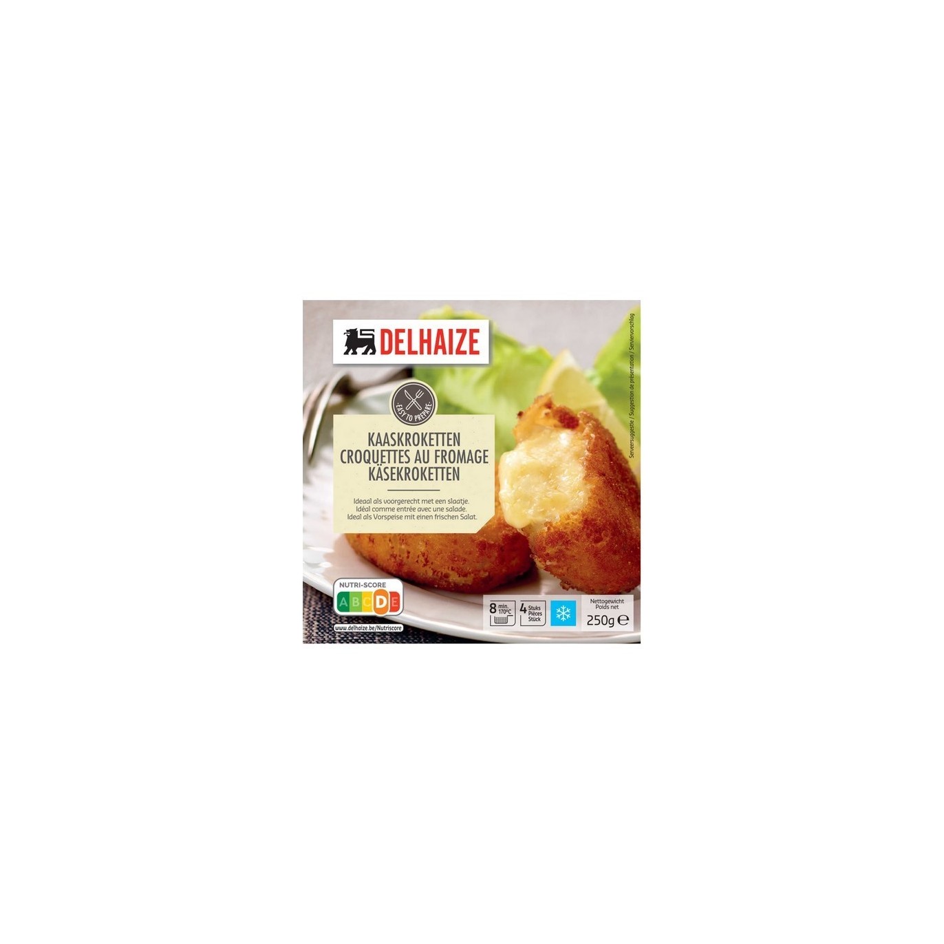 Delhaize 4 croquettes fromage 250 gr