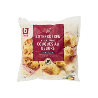 Boni Selection assortiment couques au beurre 10 pc 740 gr