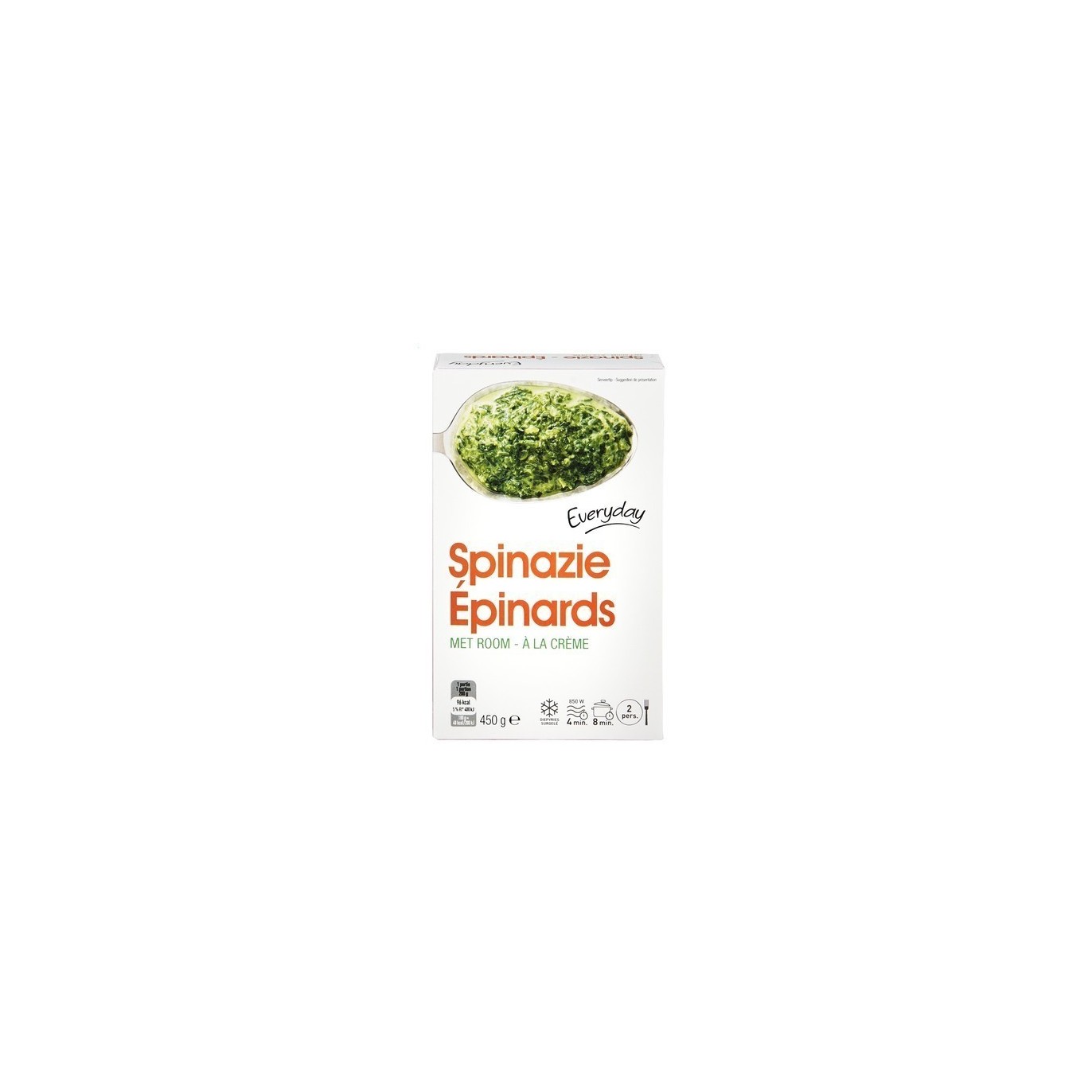 Everyday épinards à la crème 450 gr