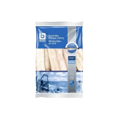 Boni Selection filet merlan bleu sans arêtes (8-13 pc) 1 kg