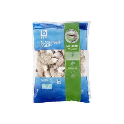Boni Selection scampis black tiger crus (35-45) 500 gr