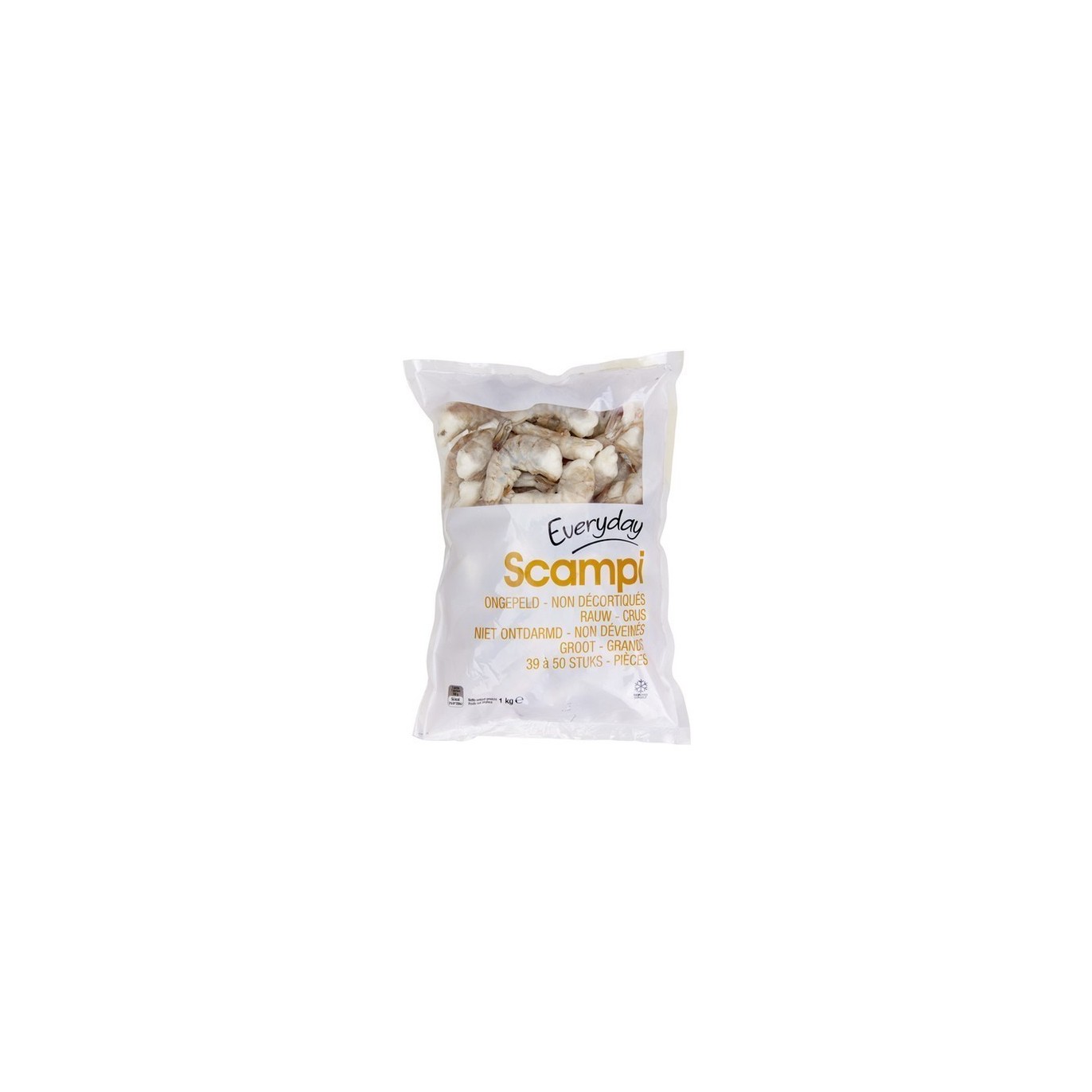 EVERYDAY scampis crus (39-50) 1 kg  BELFREEZE LIVRAISON