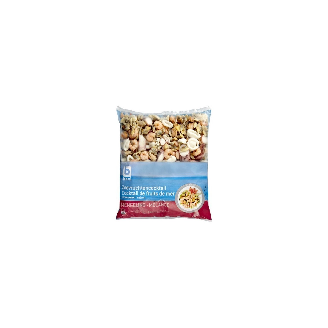 BONI SELECTION cocktail fruits de mer 1kg- BELFREEZE