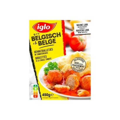 Iglo à la belge boulettes sauce à la tomate 450 gr