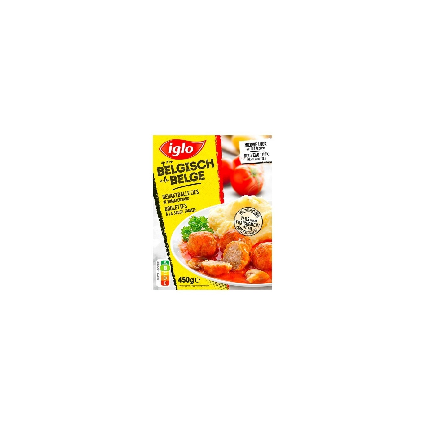 Iglo à la belge boulettes sauce à la tomate 450 gr