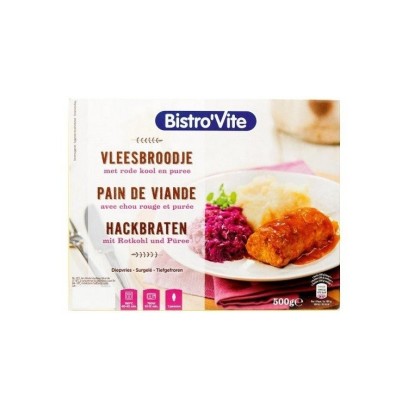 BISTRO VITE pain de viande choux rouge purée BELFREEZE