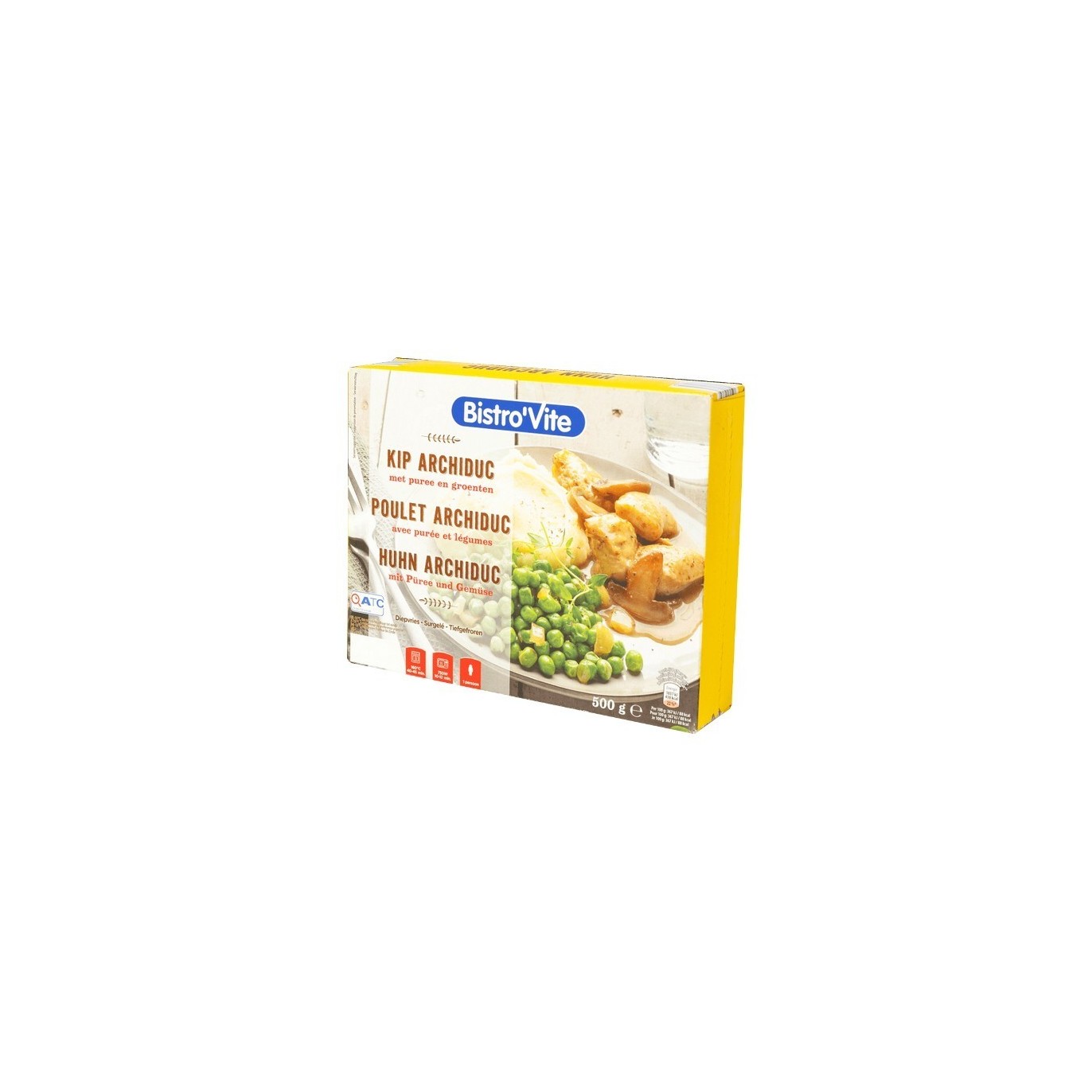 A - Bistro Vite poulet sauce archiduc purée et légumes 500 gr