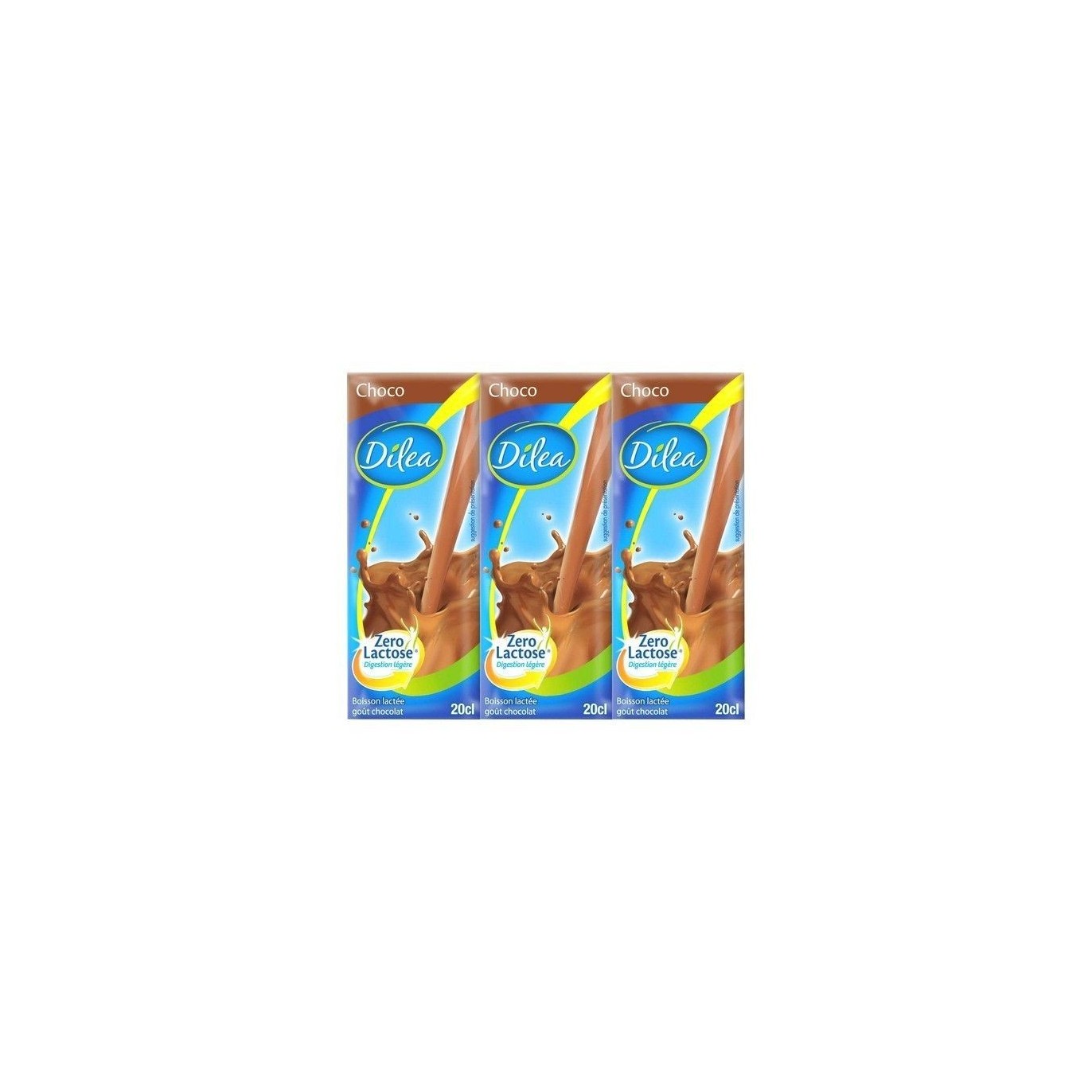 Dilea zéro lactose choco lactée 3x 20 cl CHOCKIES