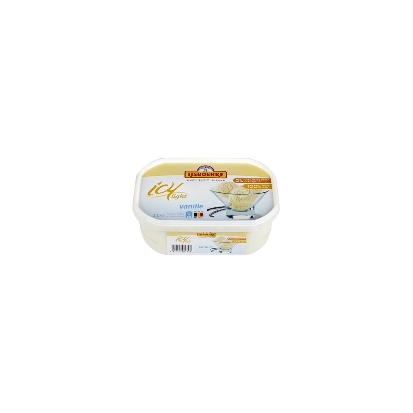 IJSBOERKE ICY light glace vanille 1L - BELFREEZE SURGELE