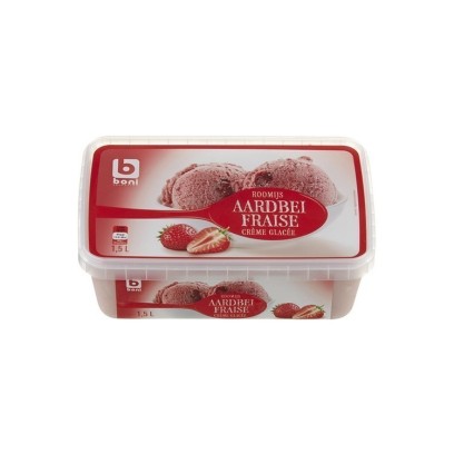BONI SELECTION crème glacée fraises 1