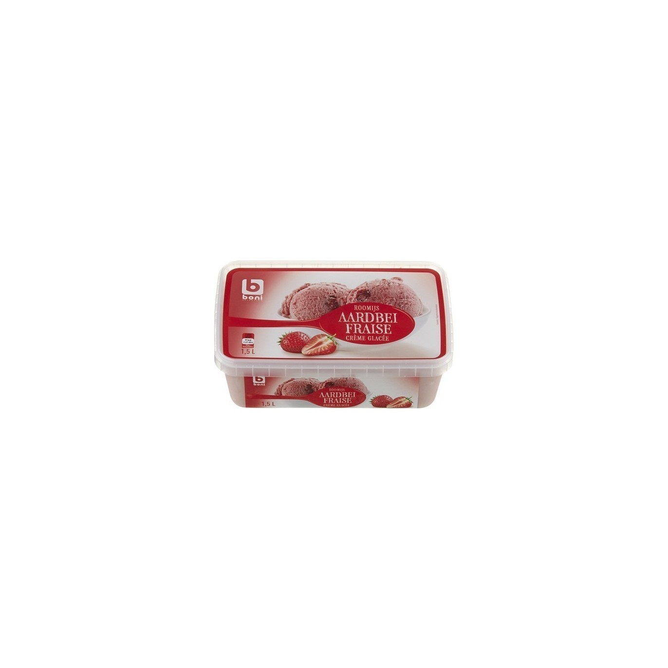 BONI SELECTION crème glacée fraises 1