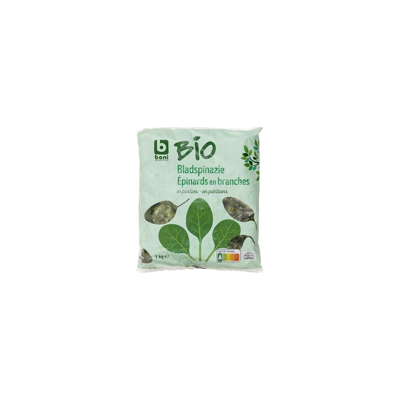 Boni Selection bio épinards en branches 1 kg