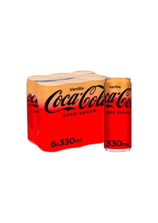 Coca-Cola zéro sucre vanille 6x 330 ml