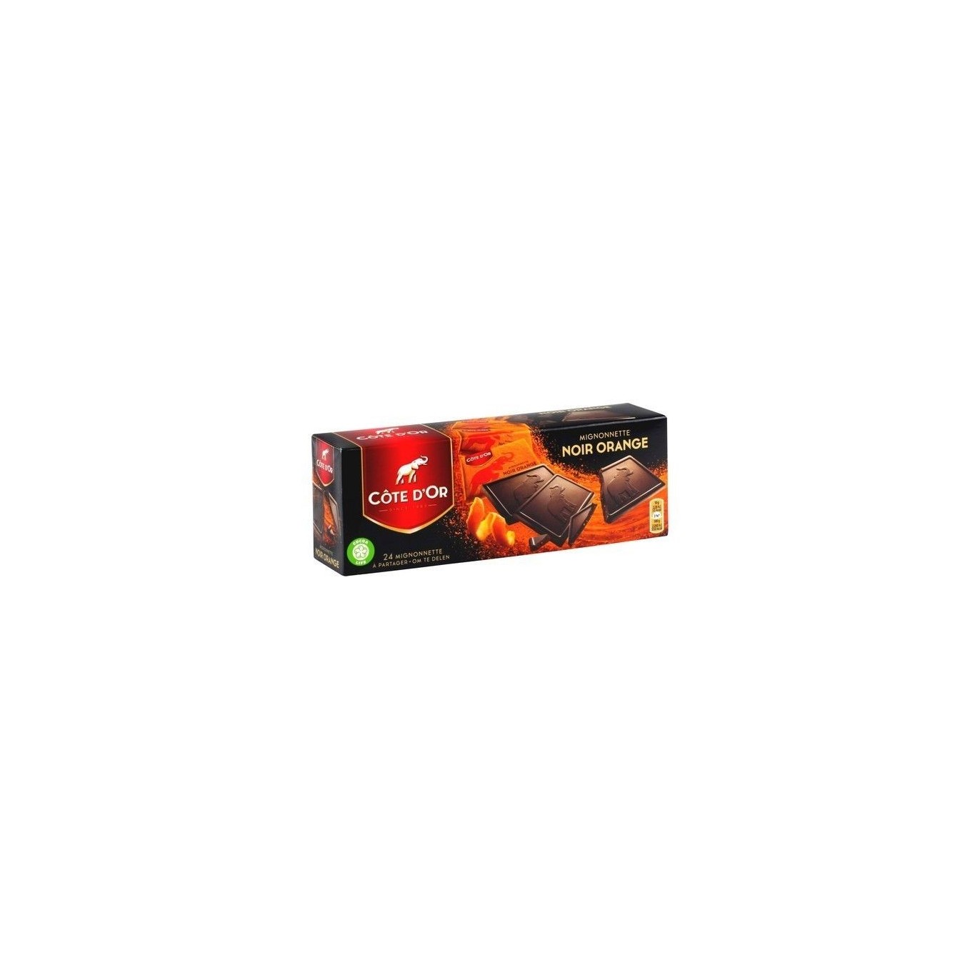 Côte d'Or 24 Mignonnette noir orange 240 gr
