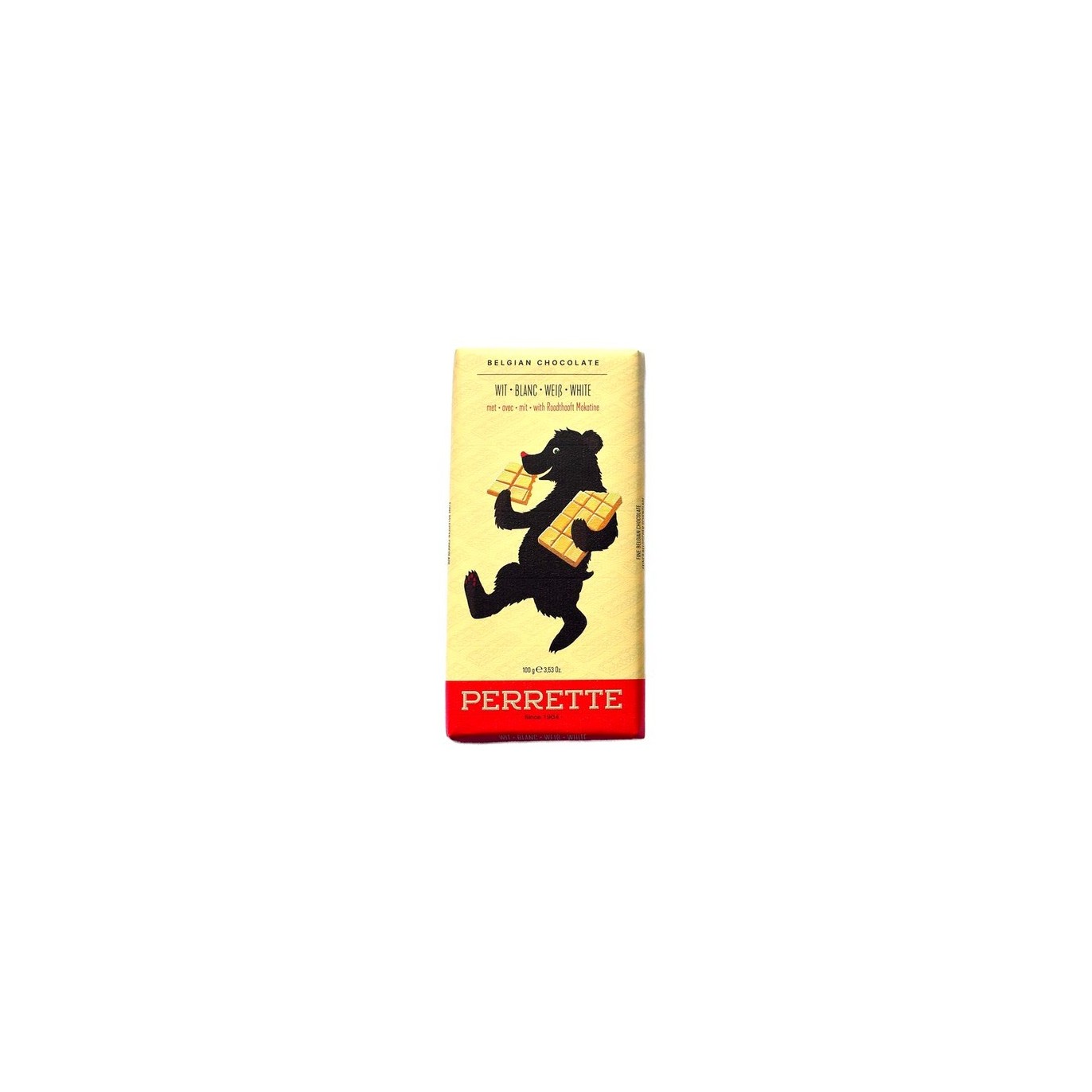 Chips de chocolate blanco Perrette Roodthooft Mokatine 100 gr Chockies