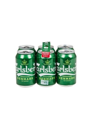 Carlsberg pils canette 5.5% 6x 33 cl