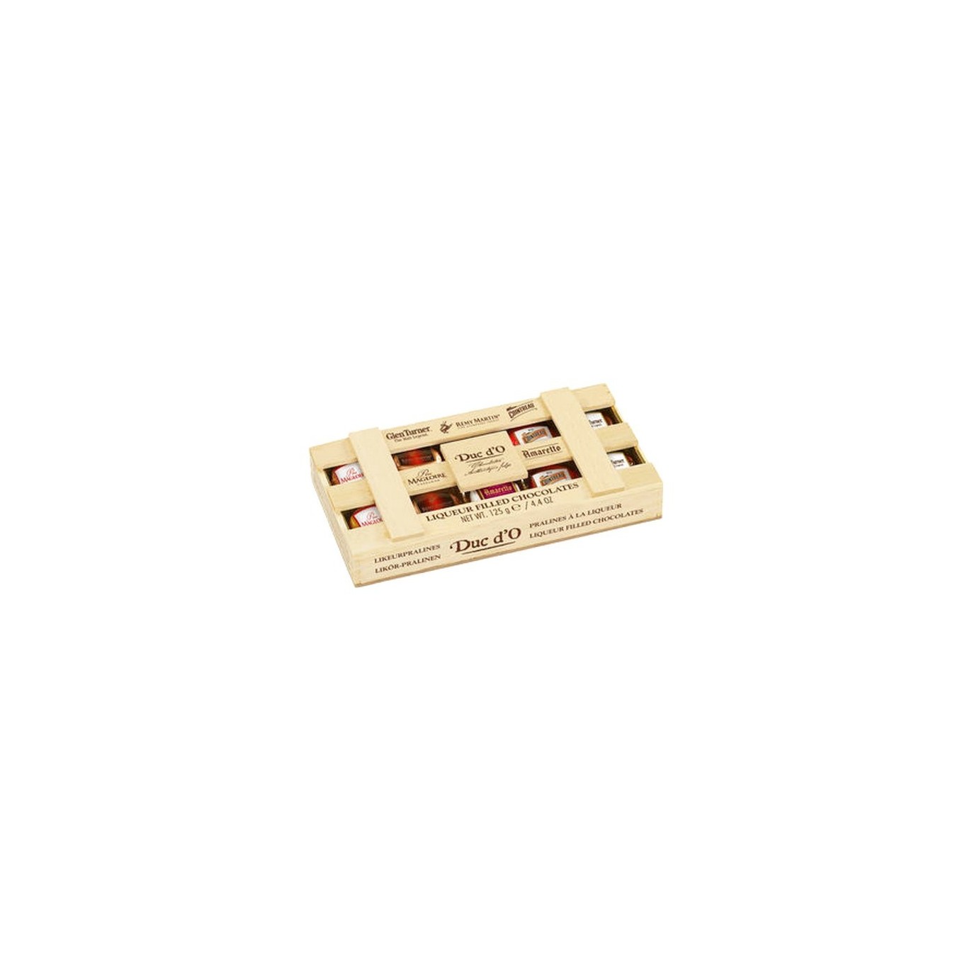 Surtido de bombones de licor Duc d'O 125g, grupo Chockies, Bélgica