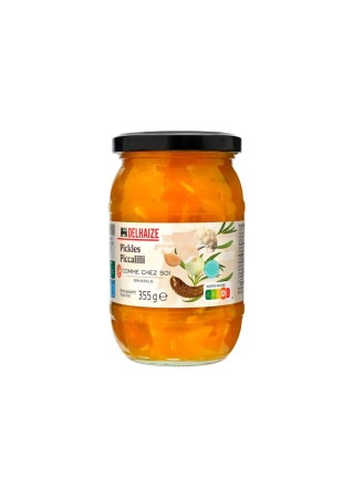 Piccalilli encurtidos Delhaize, como en casa, 355 g, Grupo de Chocolate Belga