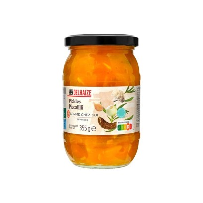 Delhaize pickles piccalilli Like at home 355g Belgian Chocolate Group