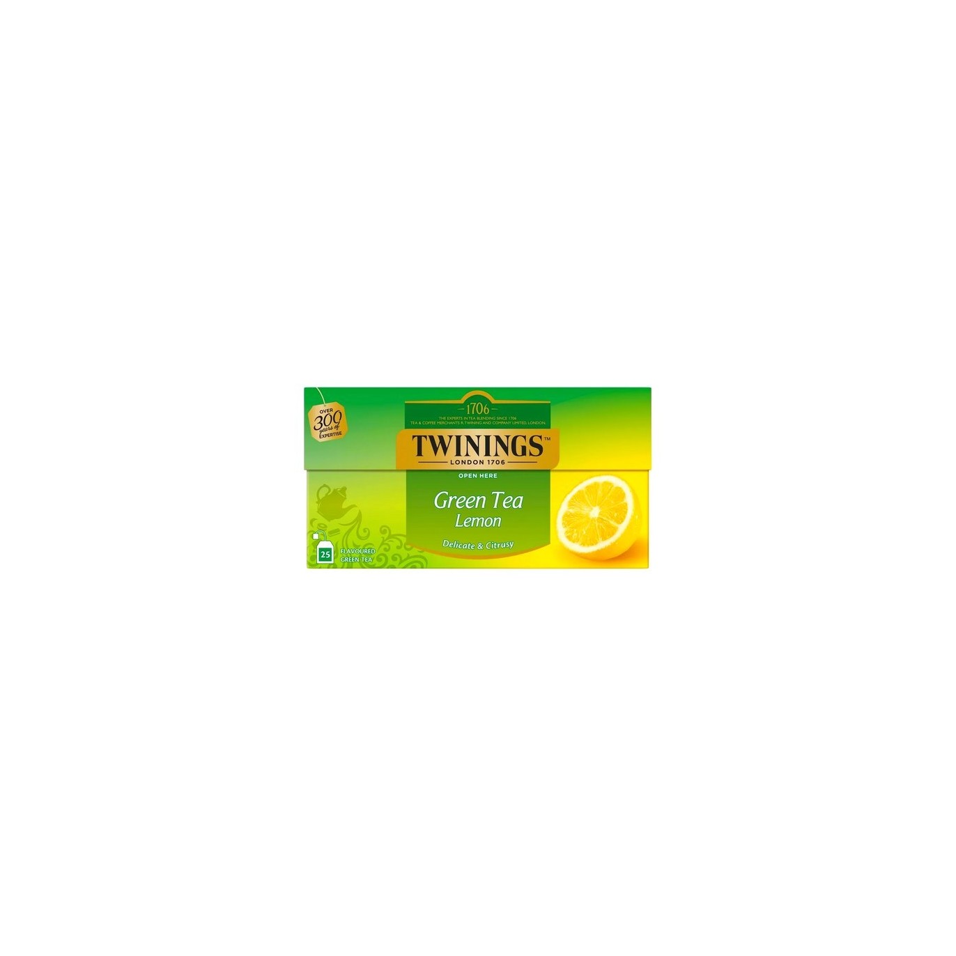 Té verde limón intenso Twinings of London 25 unidades GRUPO BELGA chockies.net