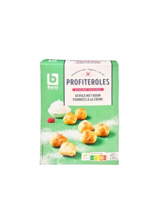 Boni Selection profiterolles fourrées crème 400 gr