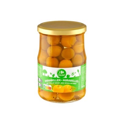 Carrefour Classic Mirabelle Plums in Syrup 560g Belgicastore Chockies
