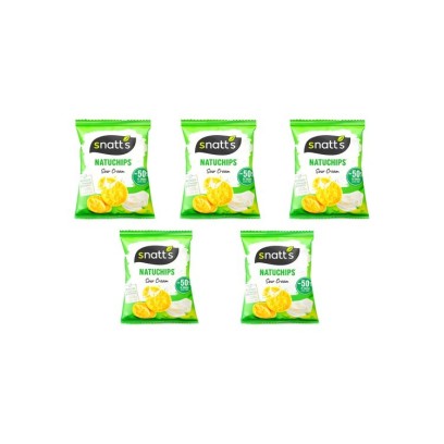 Snatt's Natuchips Sour Cream and Parsley 5 x 23g CHOCKIES GROUP