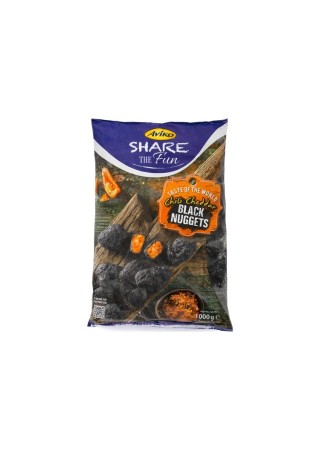 Aviko deelt het plezier met chili cheddar zwarte nuggets 1 kg Chockies Group