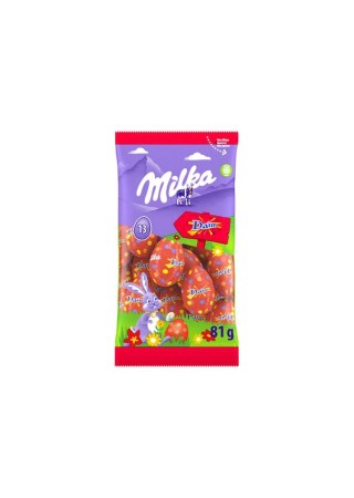 Milka 13 oeufs Pâques chocolat lait Daim 81 gr