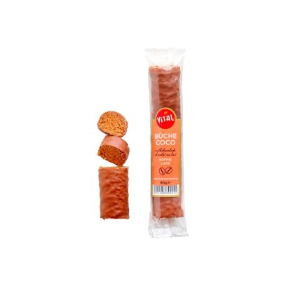 Vital log chocolate con leche de coco y café 80g Chockies Group SRL