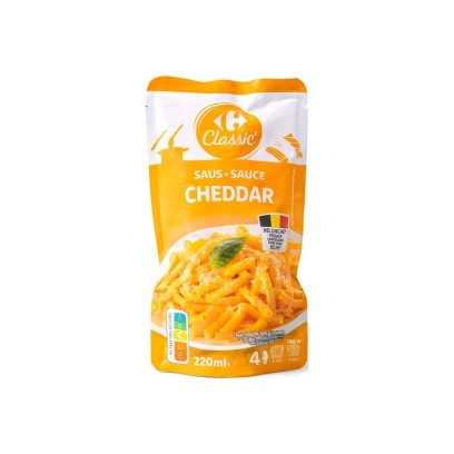 Carrefour Cheddar Sauce 220ml Creamy and Delicious | Chockies