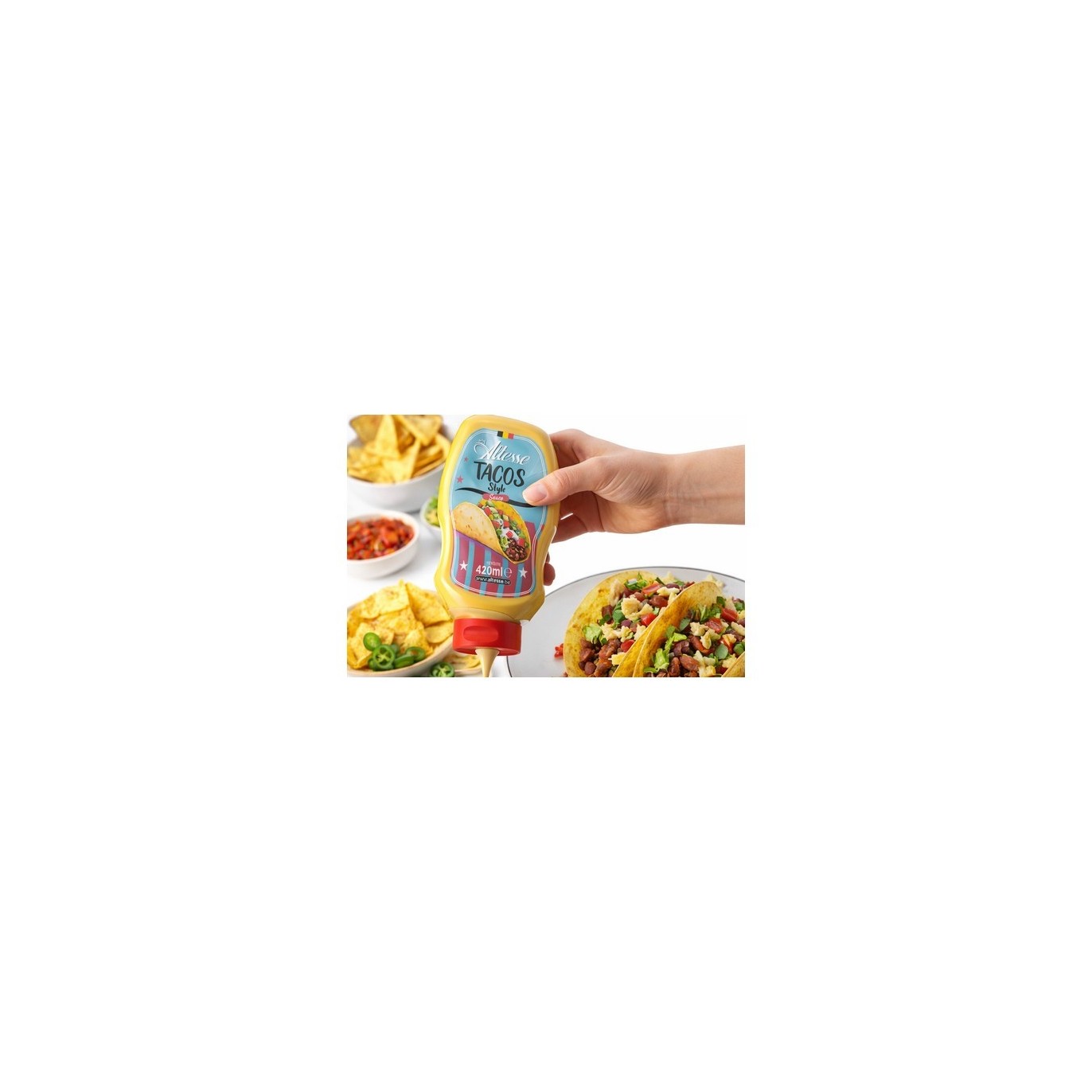 Premium-Tacosauce 420 ml – Geschmack nach belgischem Snack | Chockeys