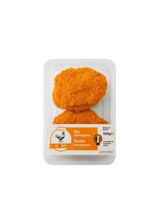 L - Kipescalope met champignons, 4 stuks, 500 g chocolaatjes