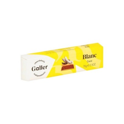 Galler bâton chocolat blanc coco 70 gr