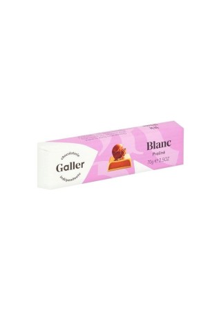 Galler bâton chocolat blanc fourré praliné 70 gr