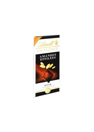 FR - Lindt Excellence noir amande effilée 100 g CHOCKIES