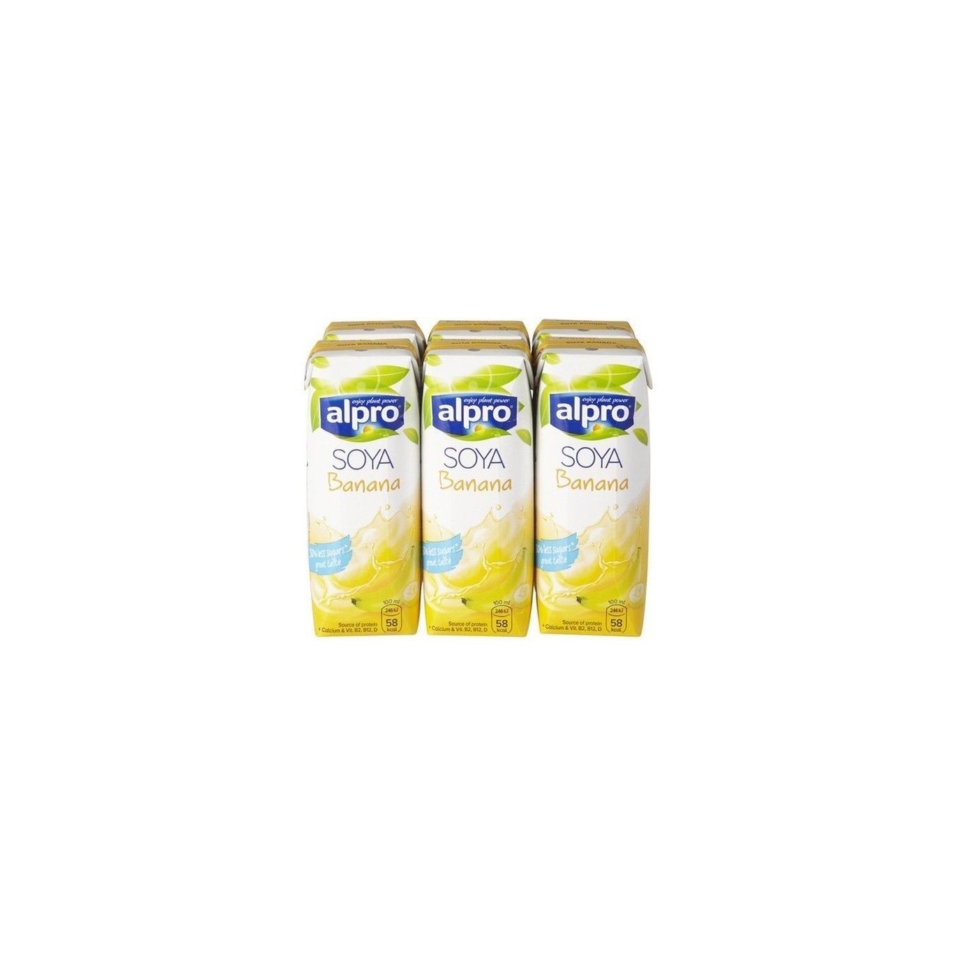 Alpro soya drink bananes (brique) 6x25cl - CHOCKIES