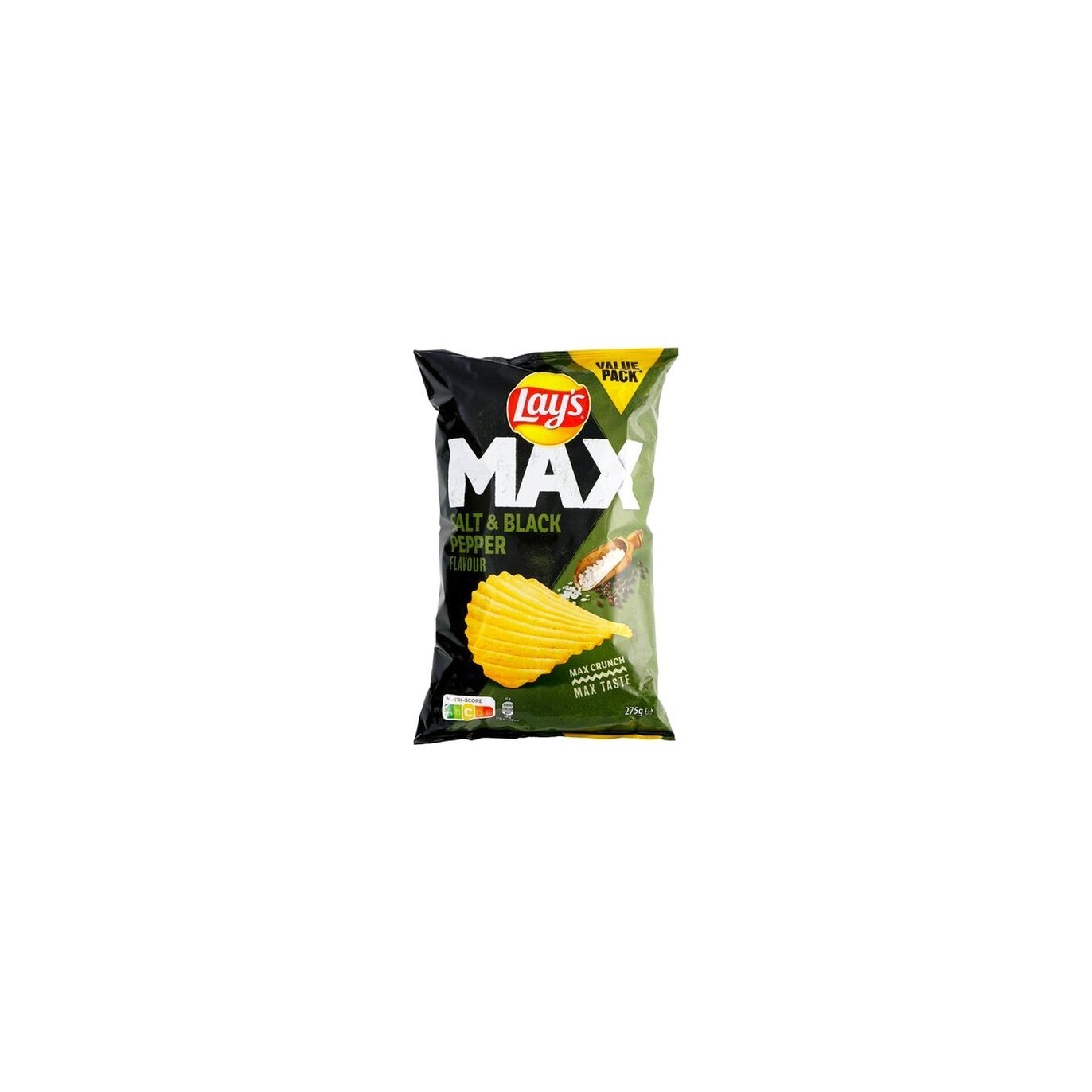 Lay's Chips Max sel et poivre noir XL pack 275 gr